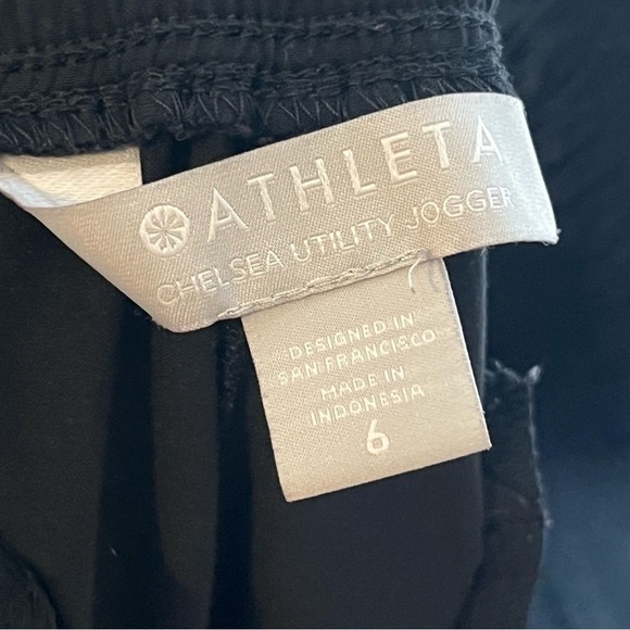 Athleta Black Chelsea Utility Jogger Black Size 6 - Picture 12 of 14